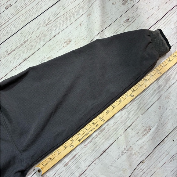 Vintage Gray V-Neck Lightweight Windbreaker Sweater Pullover Jacket Made in‎ USA - Picture 7 of 12